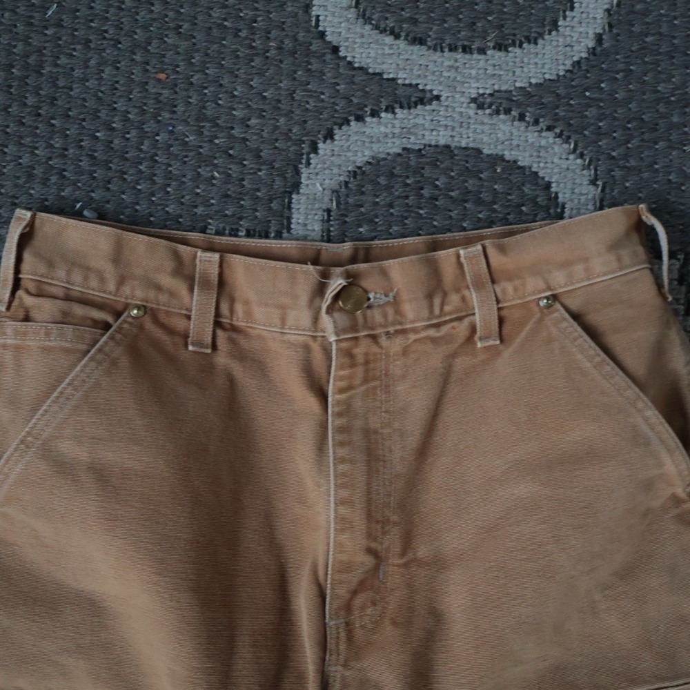 Carhartt Double Knee Pants B01 BRN Loose Original Fit Made in USA 30X30 Rare - Picture 9 of 12